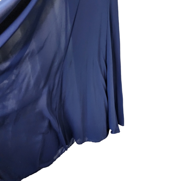 Review long formal dress Broadway Blue gown maxi size 6 - Picture 9 of 14